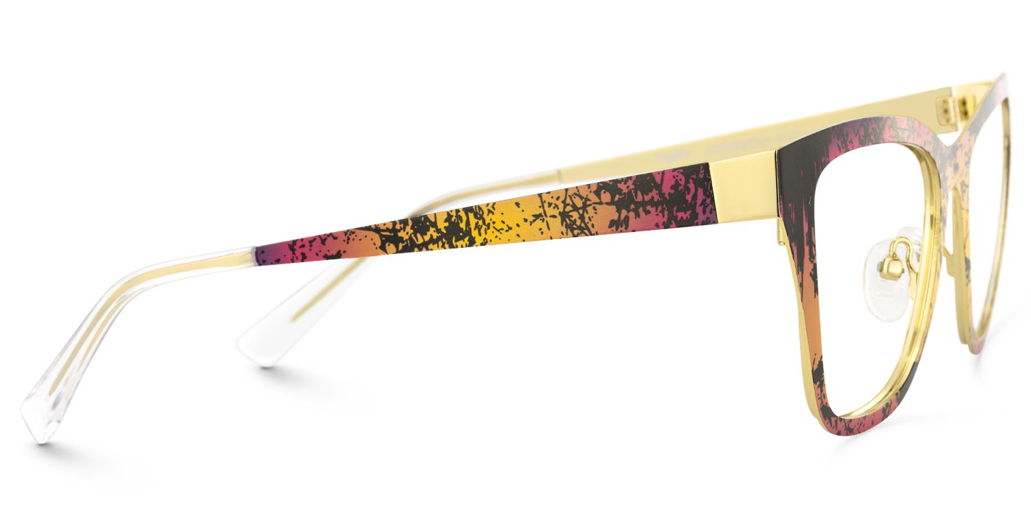 Tamah - Cat Eye Pattern Eyeglasses | Vooglam 4