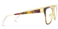 Tamah - Cat Eye Pattern Eyeglasses | Vooglam 