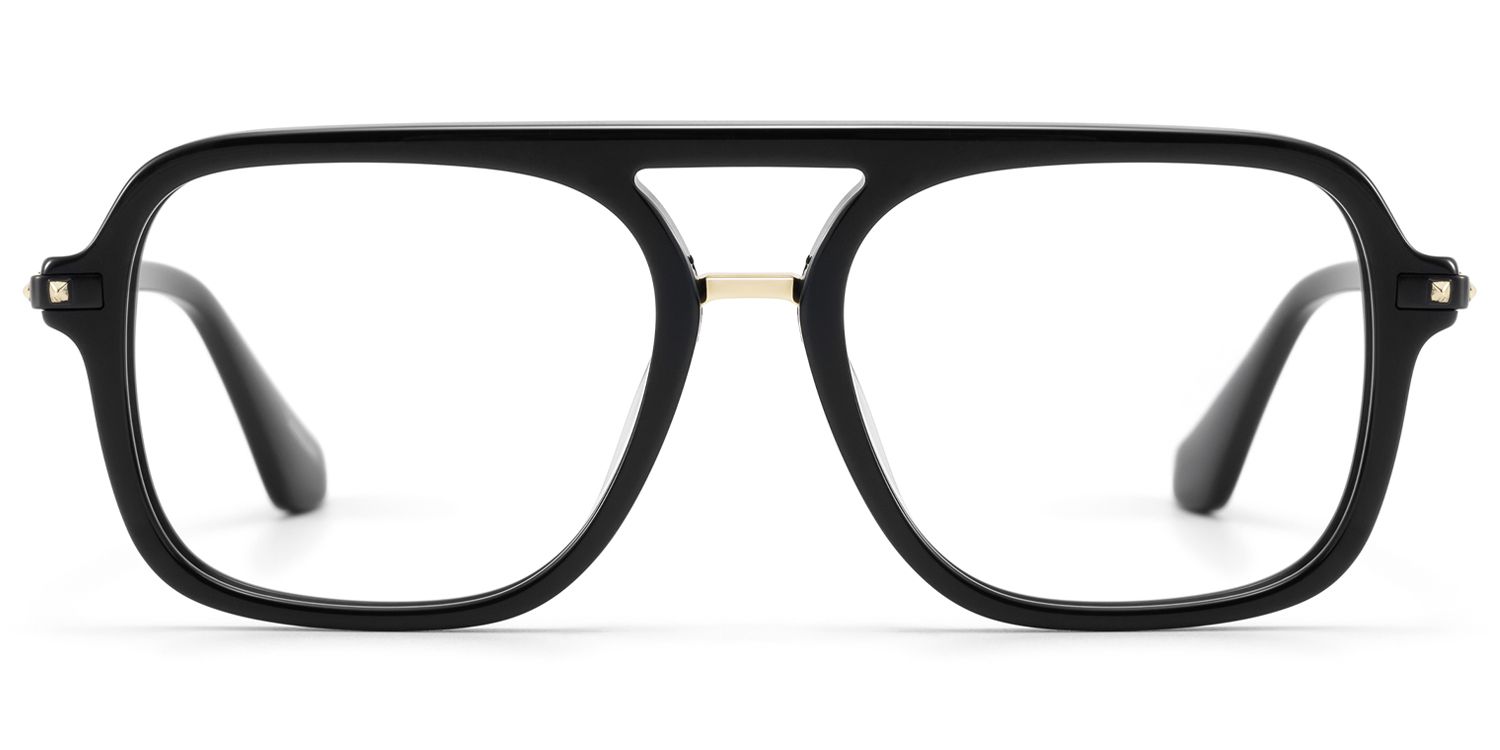 Marfa - Boho Chic Aviator Black Eyeglasses | Vooglam Product Details 1