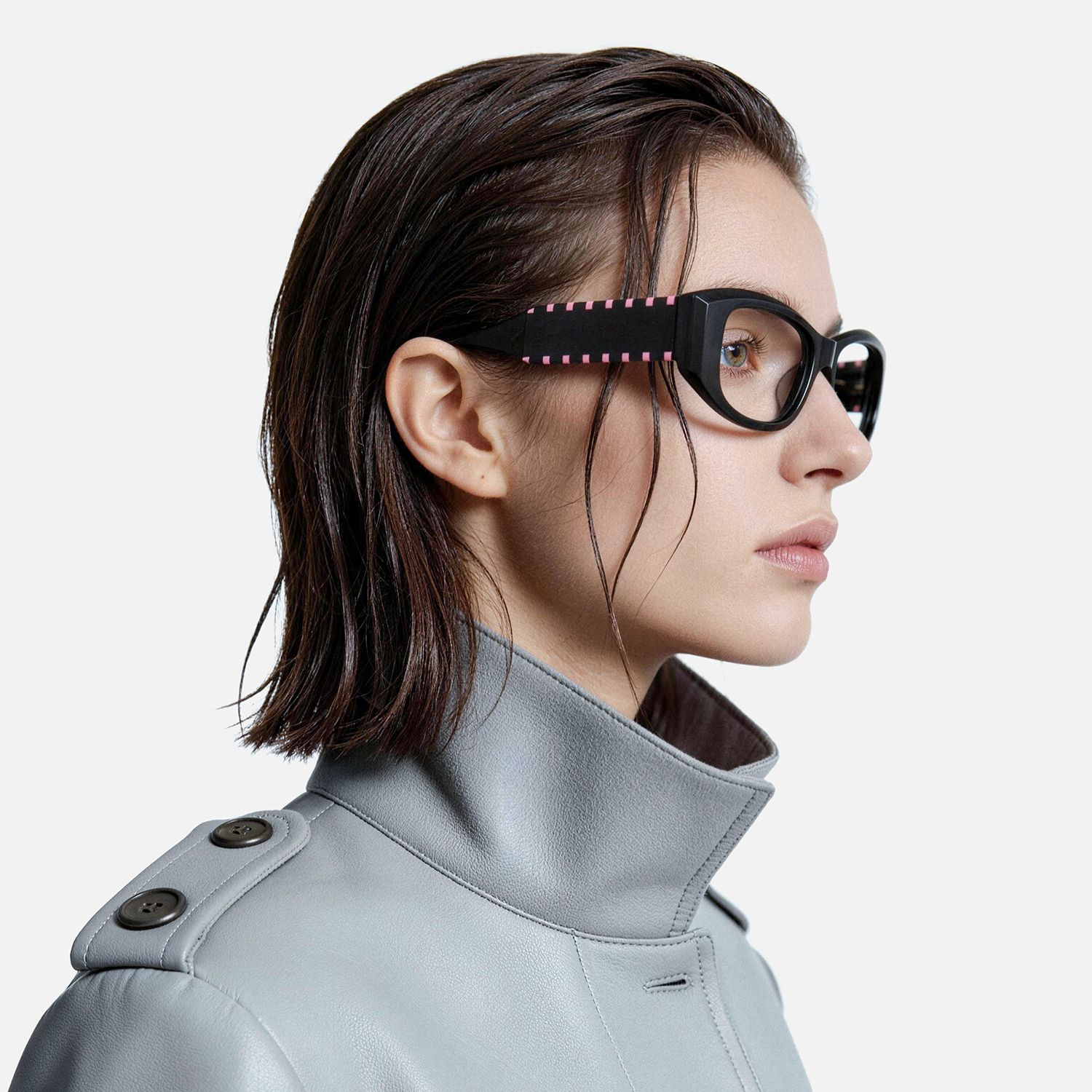 Explore the design story of Banksy - Rectangle Black Eyeglasses | Vooglam