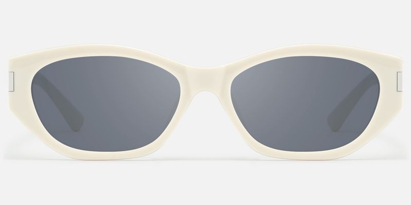 Reign - Geometric White Sunglasses by Vooglam