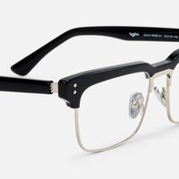 Paley - Browline Black Eyeglasses | Vooglam Design Details