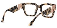 Felician - Square Tortoise Eyeglasses | Vooglam Side View