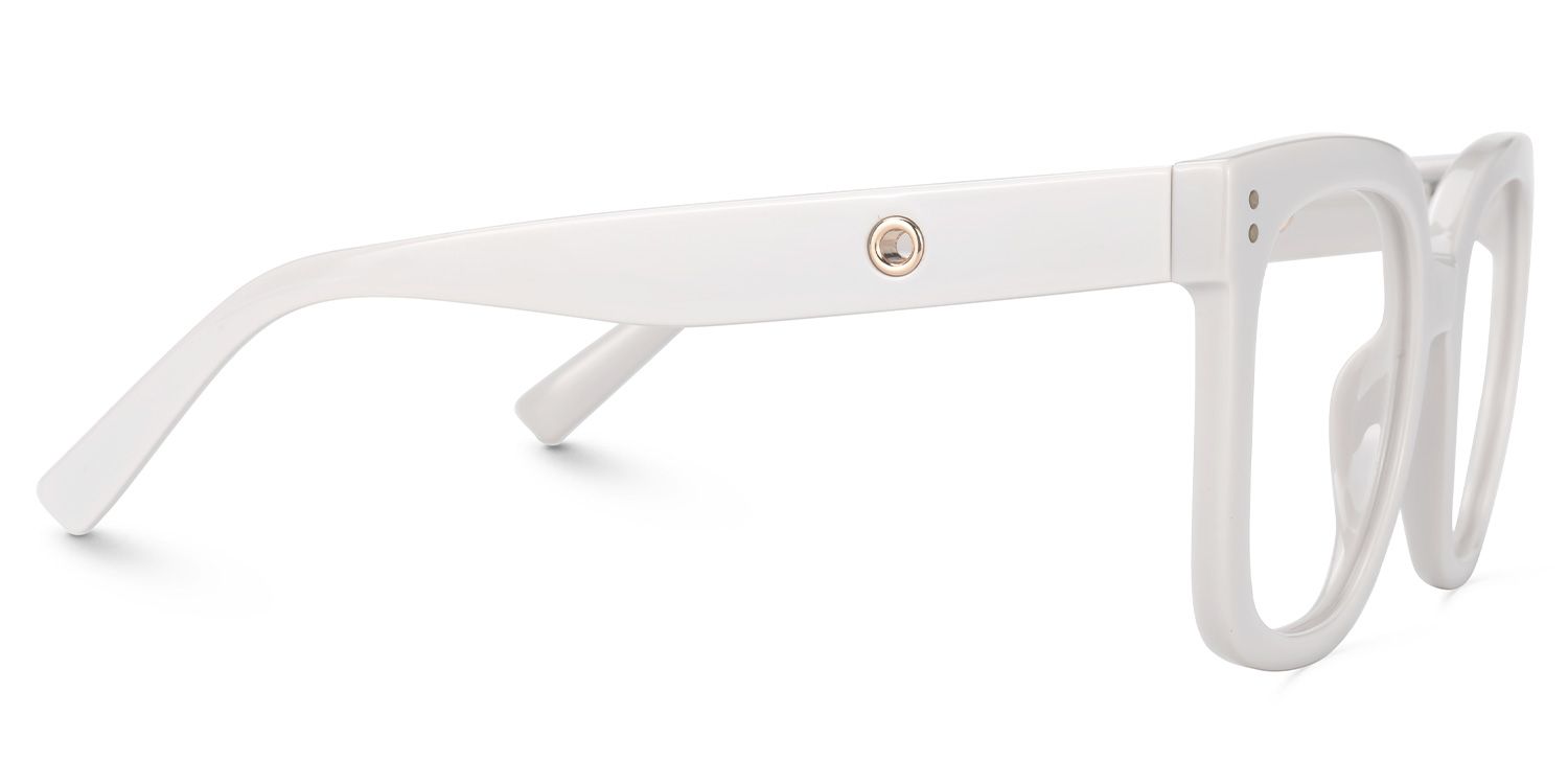 Ellema - Square White Eyeglasses product detail 4