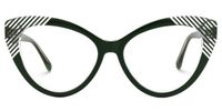Danail - Cat Eye Green Eyeglasses | Vooglam Angle View