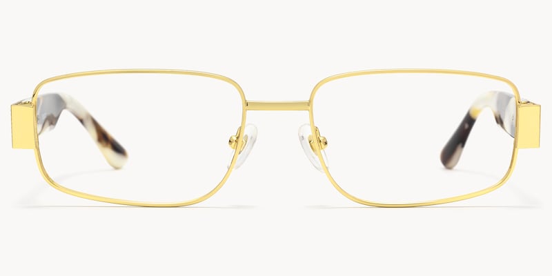 Cypher - Rectangle Gold Eyeglasses