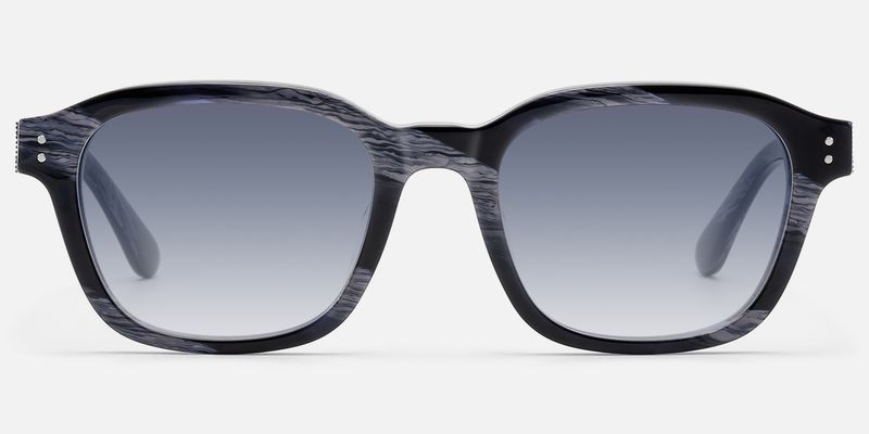 Rainier - Dark Blue Horn Gradient Lens Shades | Vooglam