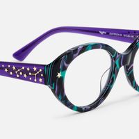 Starlust - Oval Two-tone Eyeglasses | Vooglam Design Details