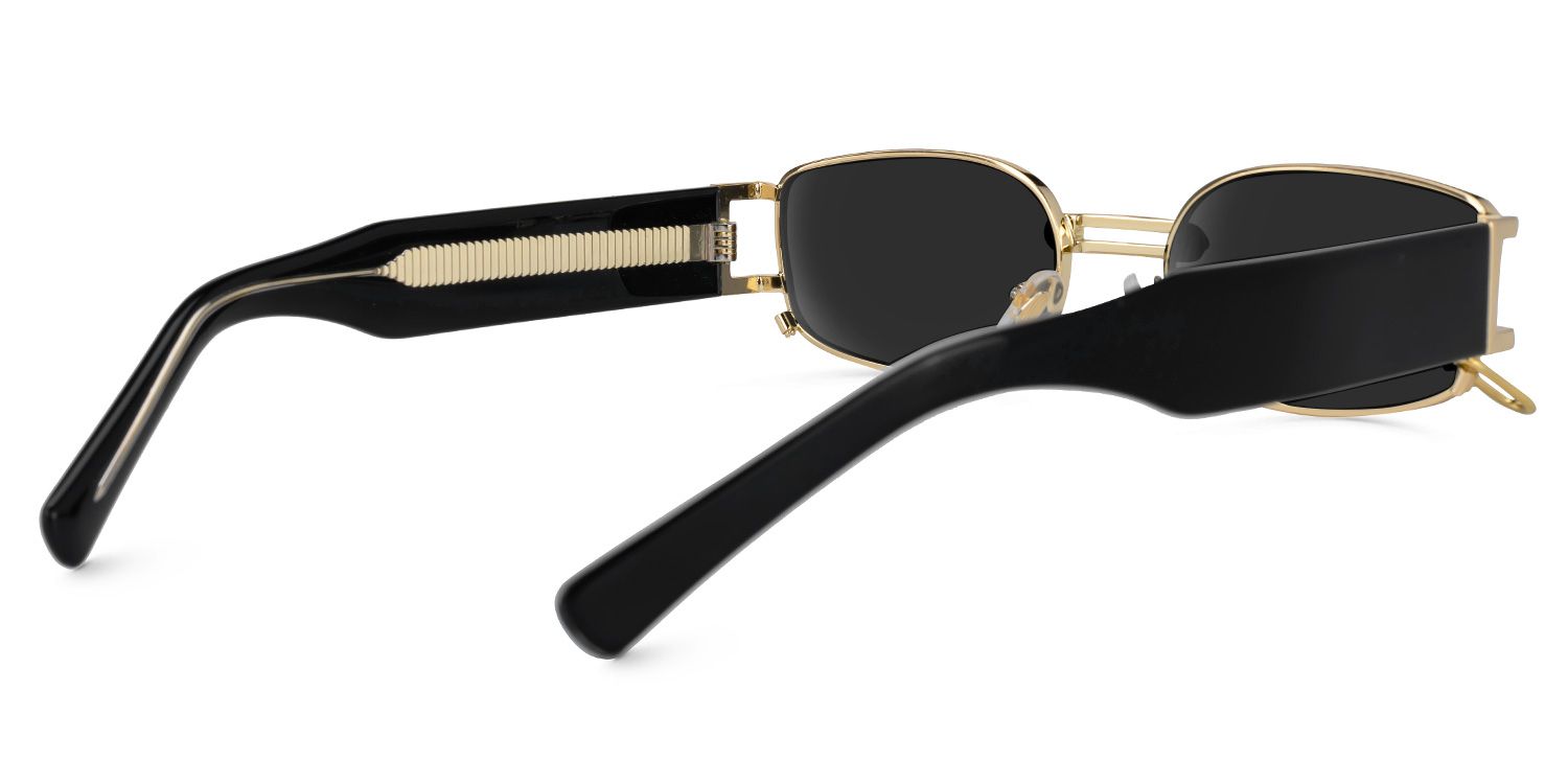 Eliakim - Rectangle Grey Sunglasses | Vooglam Side View