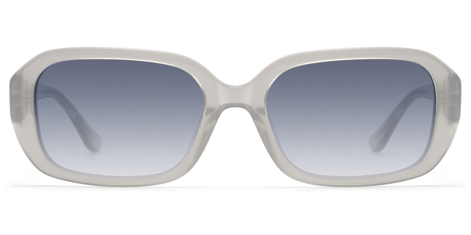 Frame Size of Mies - Gradient Gray Exposed Wire Core Sunglasses | Vooglam