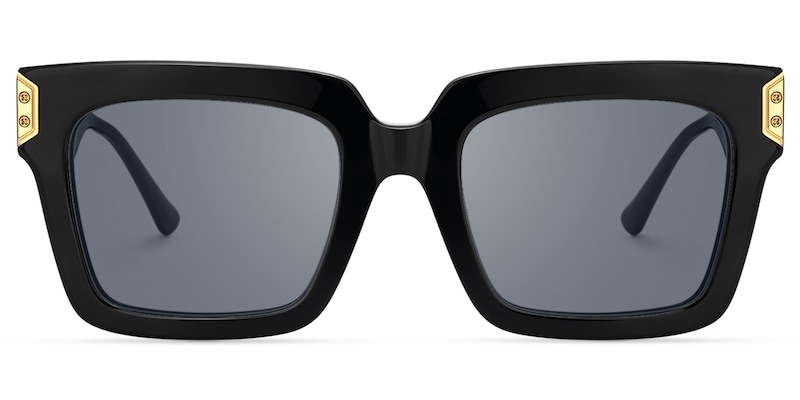 Daiane - Square Black Sunglasses