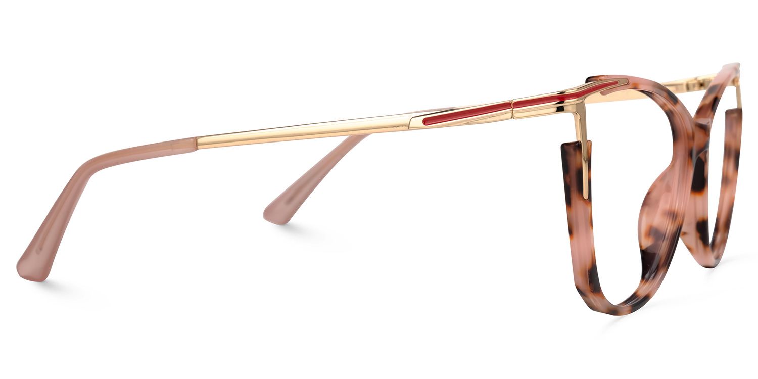 Eirlys - Cat Eye Pink/Tortoise Eyeglasses | Vooglam 4