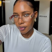 Nyame - Rectangle Gold Eyeglasses - 6