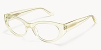 Drizzle - Oval Yellow Eyeglasses - 2