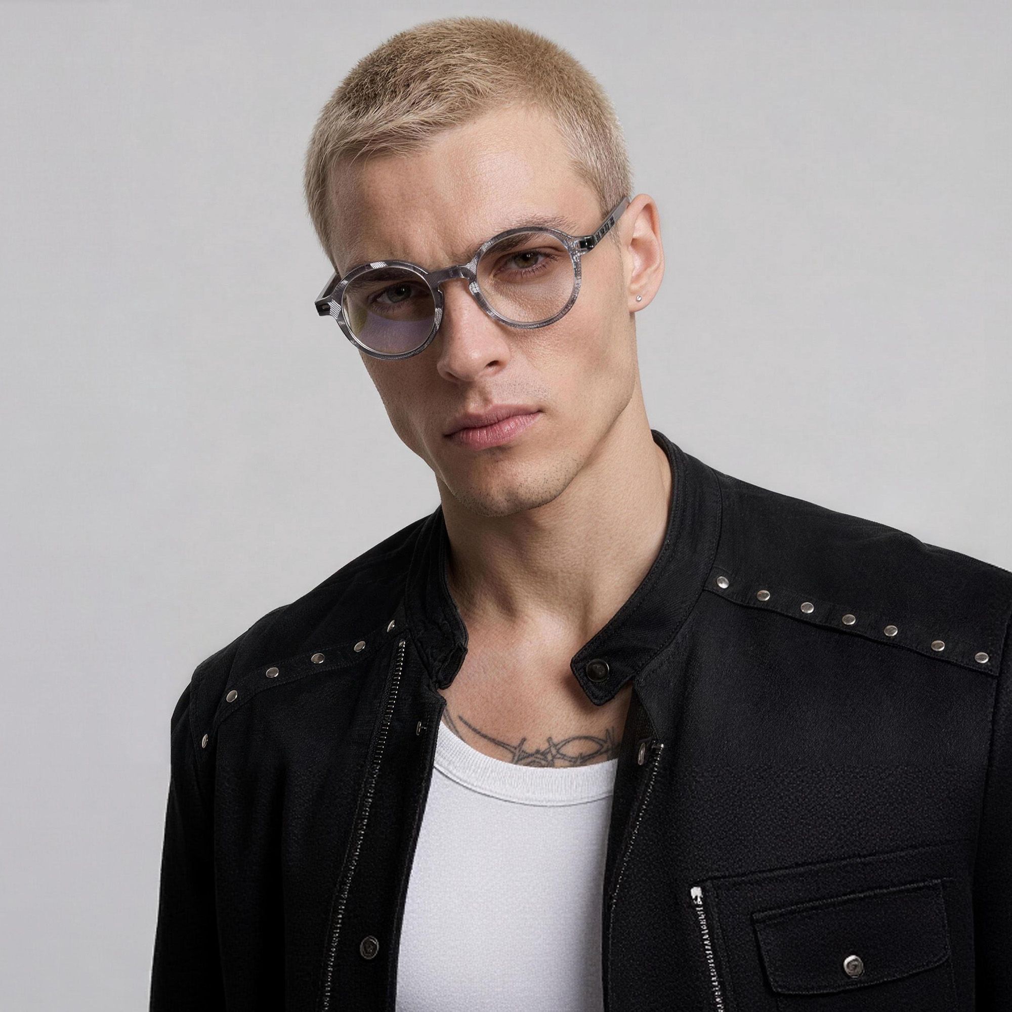 Brand Story: Behind the design of Lennon - Antique Silver Gray Pattern Circle Frame by Vooglam