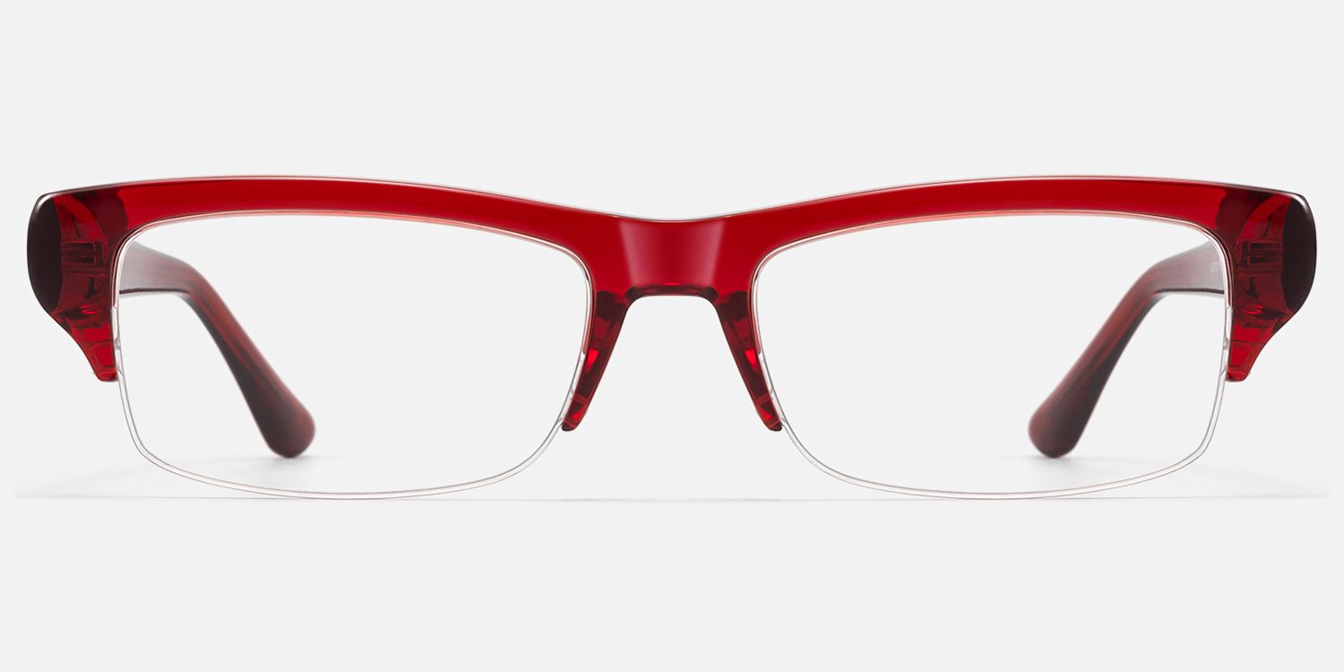 Kairo - Browline Red Eyeglasses product detail 2