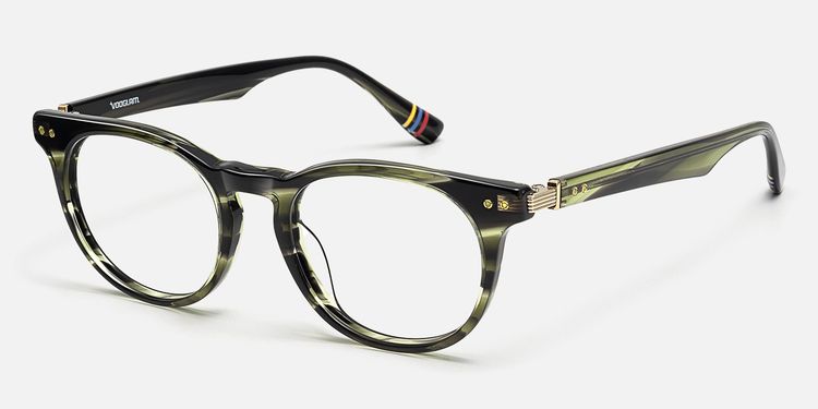 Vintel - Rectangle Green Eyeglasses | Vooglam
