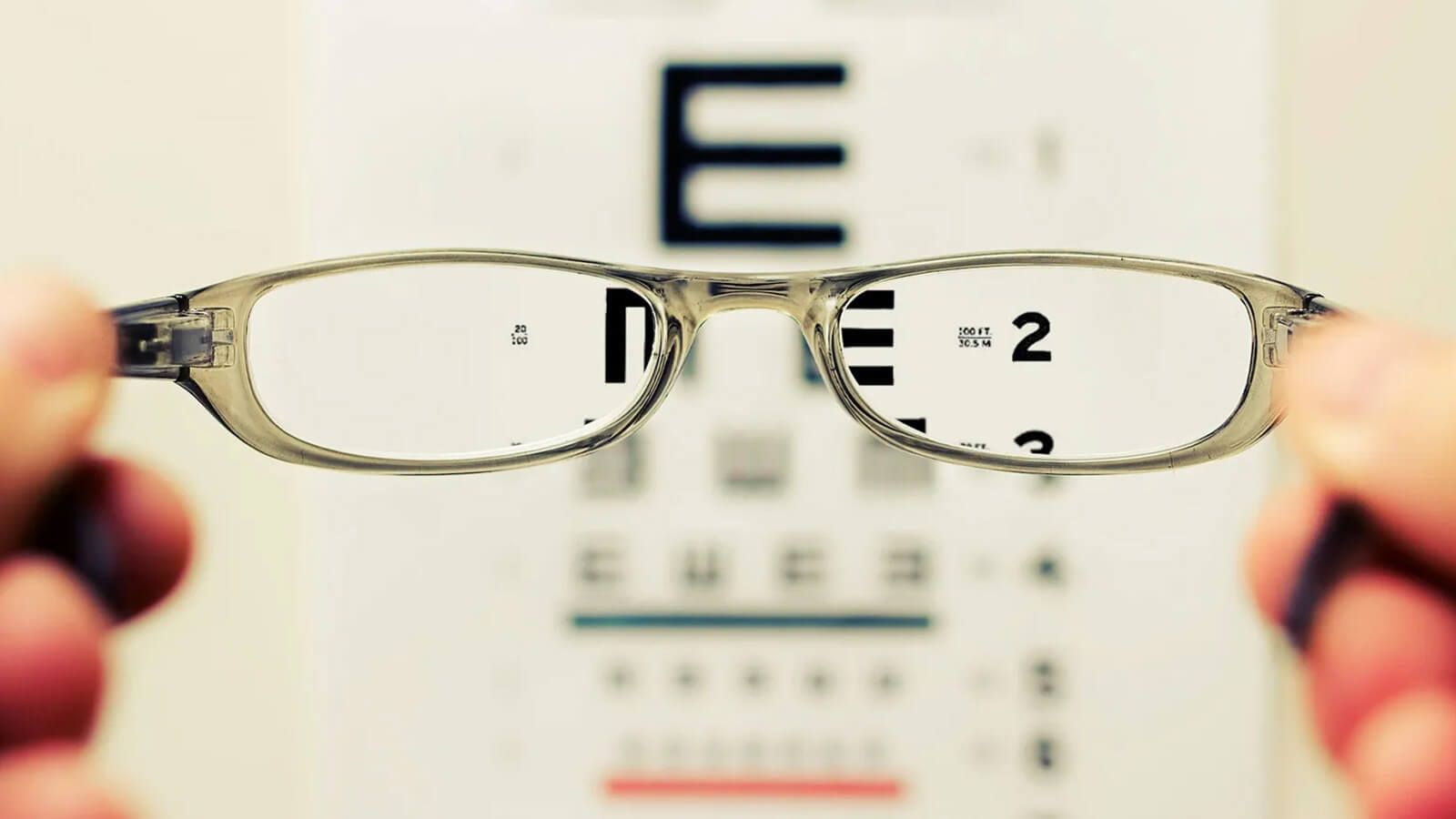 Eyesight test in progress