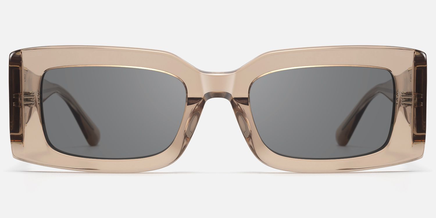 Aurelia - Rectangle Champagne Sunglasses product detail 2