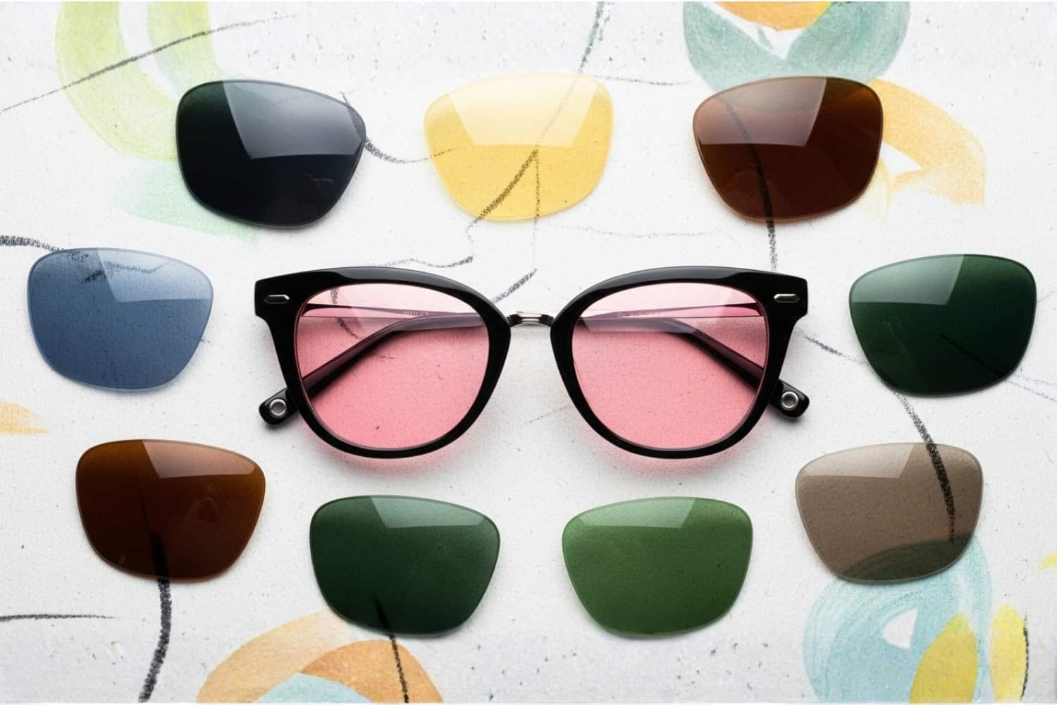 colorful tinted lenses