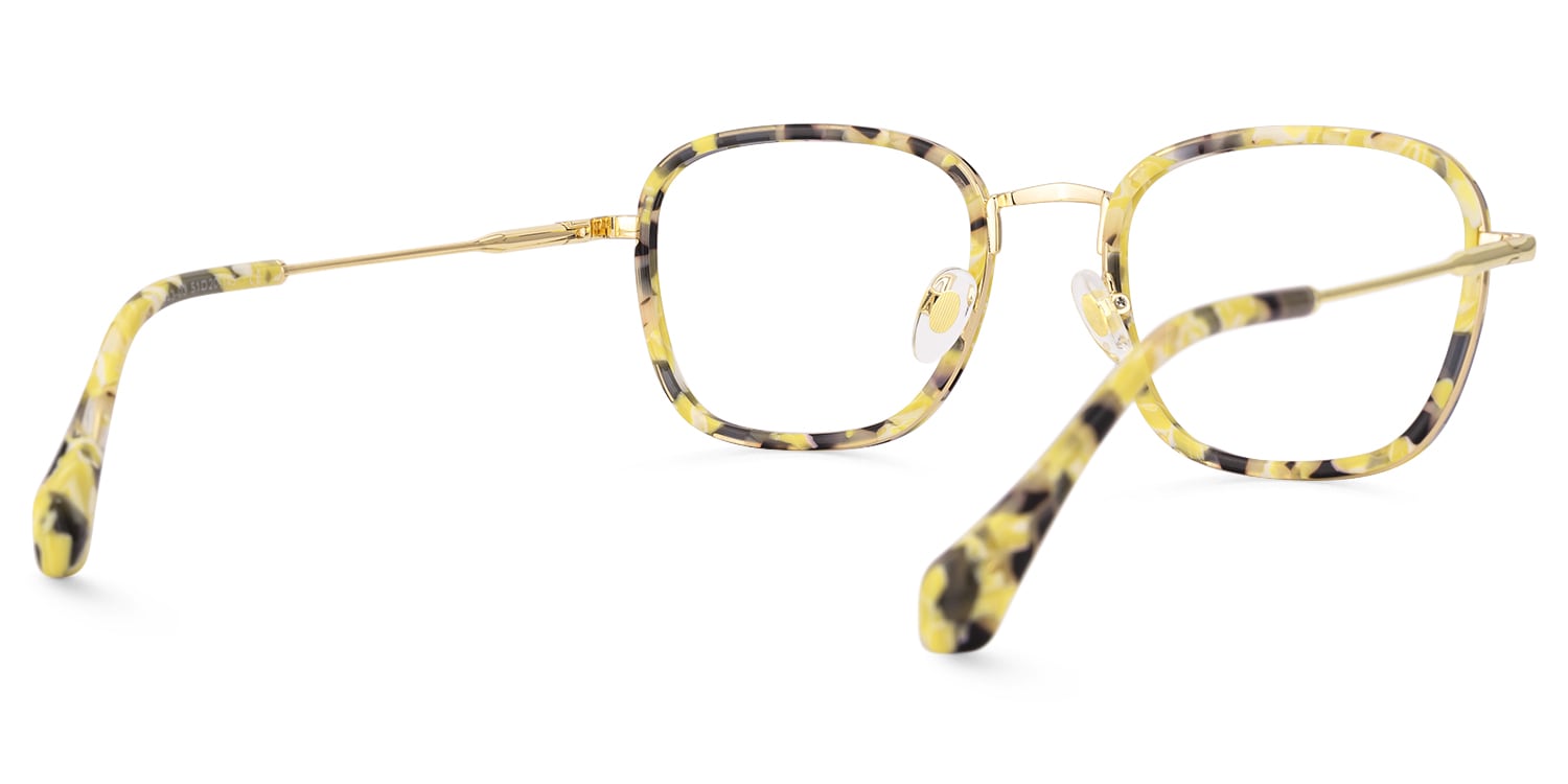 Sundance - Square Yellow Eyeglasses
