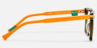 Nomad - Rectangle Green Eyeglasses | Vooglam Side View