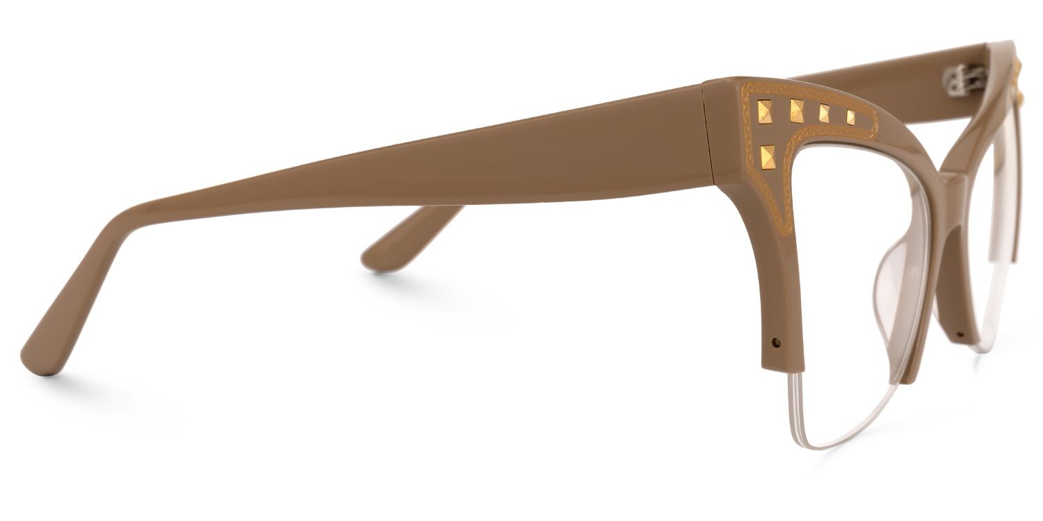 Afolabi - Cat Eye Brown Eyeglasses | Vooglam 4