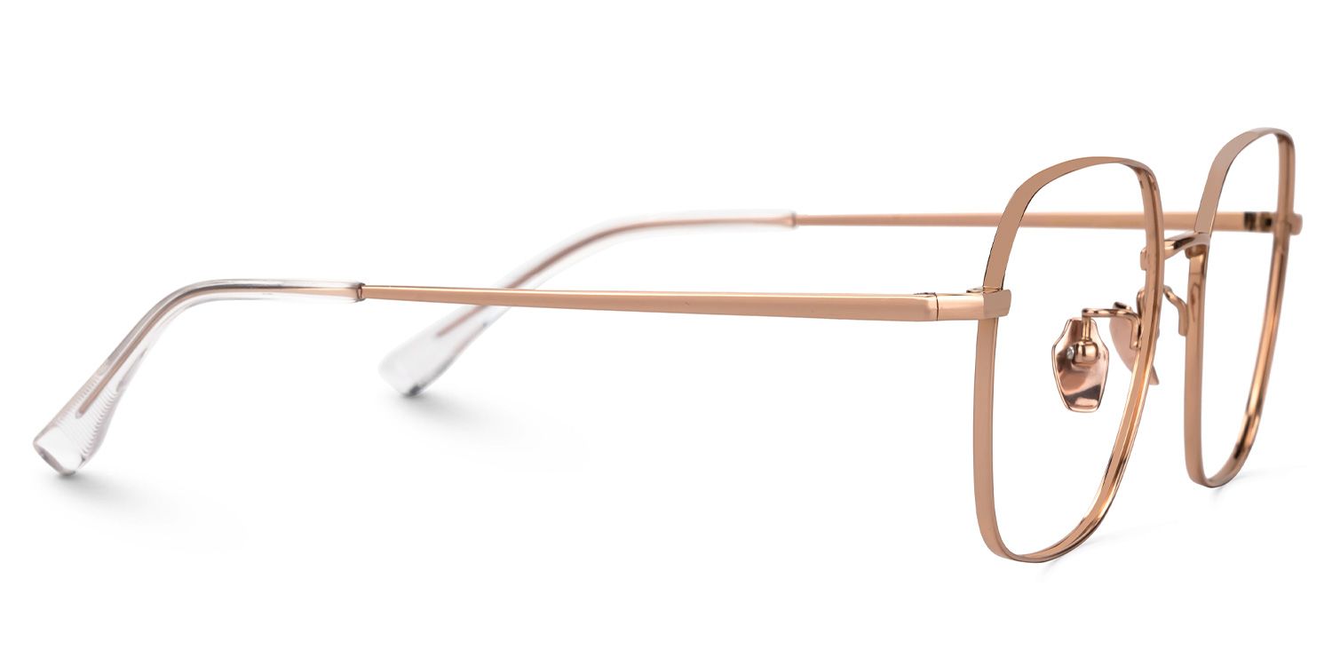 Gabija - Square Gold Eyeglasses product detail 4