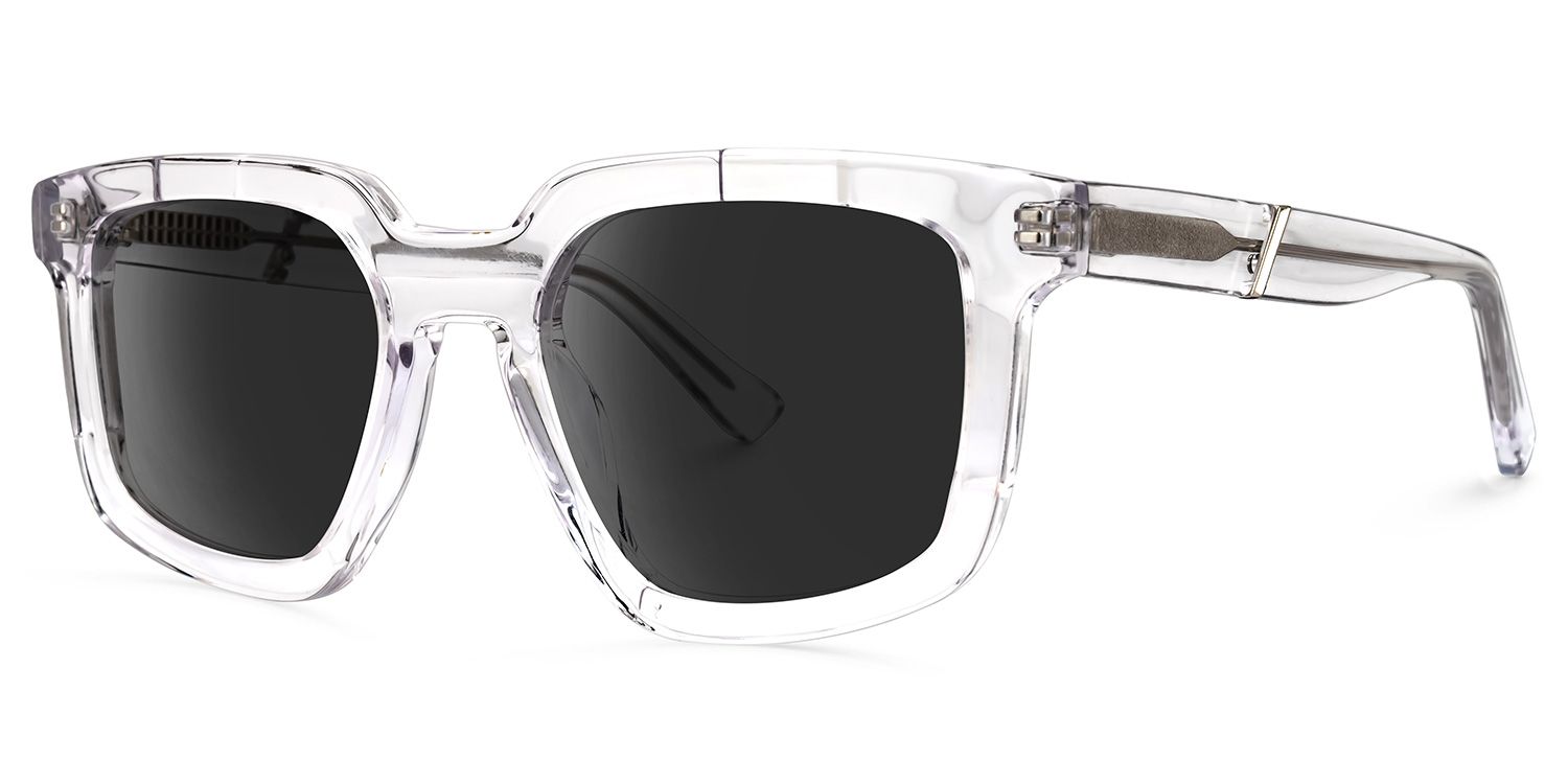 Davu - Geometric Crystal Sunglasses | Vooglam Front View