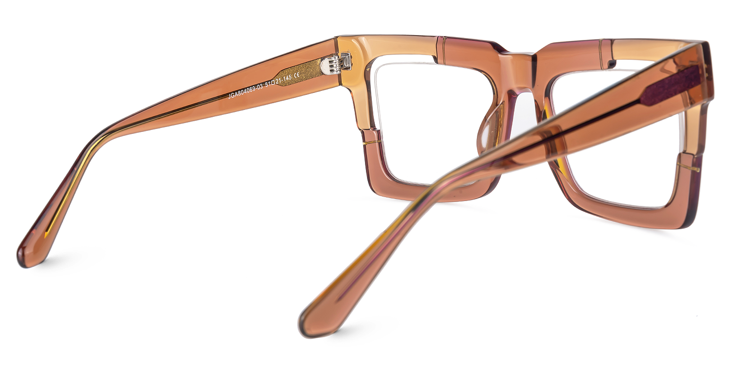 Eliora - Square Brown Eyeglasses product detail 3