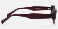 Vesper - Geometric Red Sunglasses | Vooglam Side View