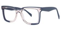 Derecho - Rectangle Pink Eyeglasses | Vooglam Front View
