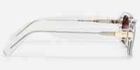 Zephyr - Rectangle Transparent Sunglasses | Vooglam Side View