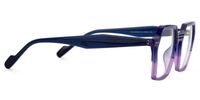 Hachiro - Geometric Purple Eyeglasses | Vooglam 