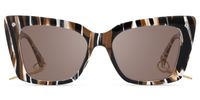 Rosa - Butterfly Pattern Sunglasses | Vooglam Angle View