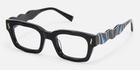 Wave - Cat Eye Black Eyeglasses | Vooglam Front View