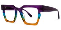 Ekanta - Square Multicolor Eyeglasses | Vooglam Front View