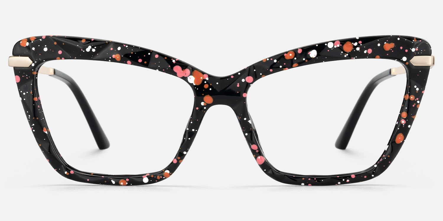 Annie - Rectangle Black Eyeglasses product detail 2