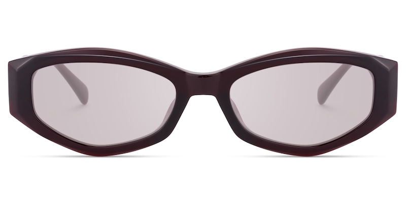 Vesper - Geometric Red Sunglasses