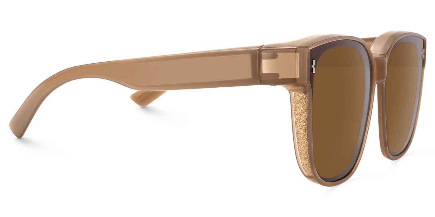 Madesh - Square Brown Fit Over Sunglasses | Vooglam 4