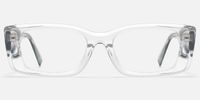 Horizon - Rectangle Crystal Eyeglasses | Vooglam Angle View