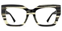 Sable - Square Pattern Eyeglasses | Vooglam Angle View