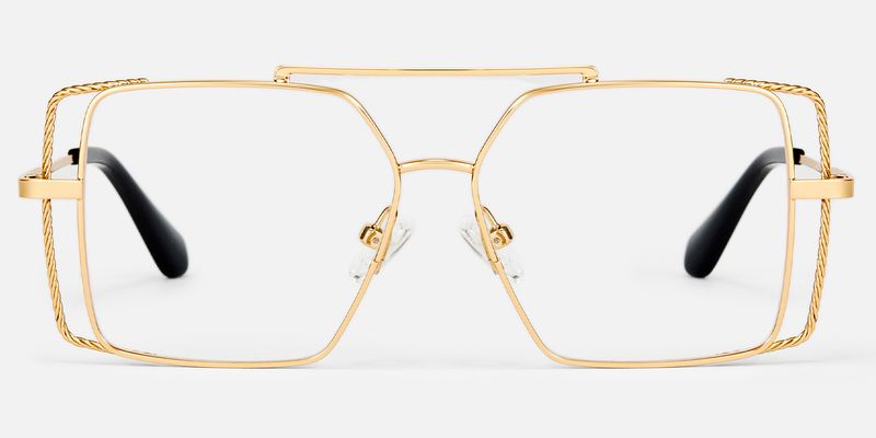 Candace - Aviator Gold Eyeglasses
