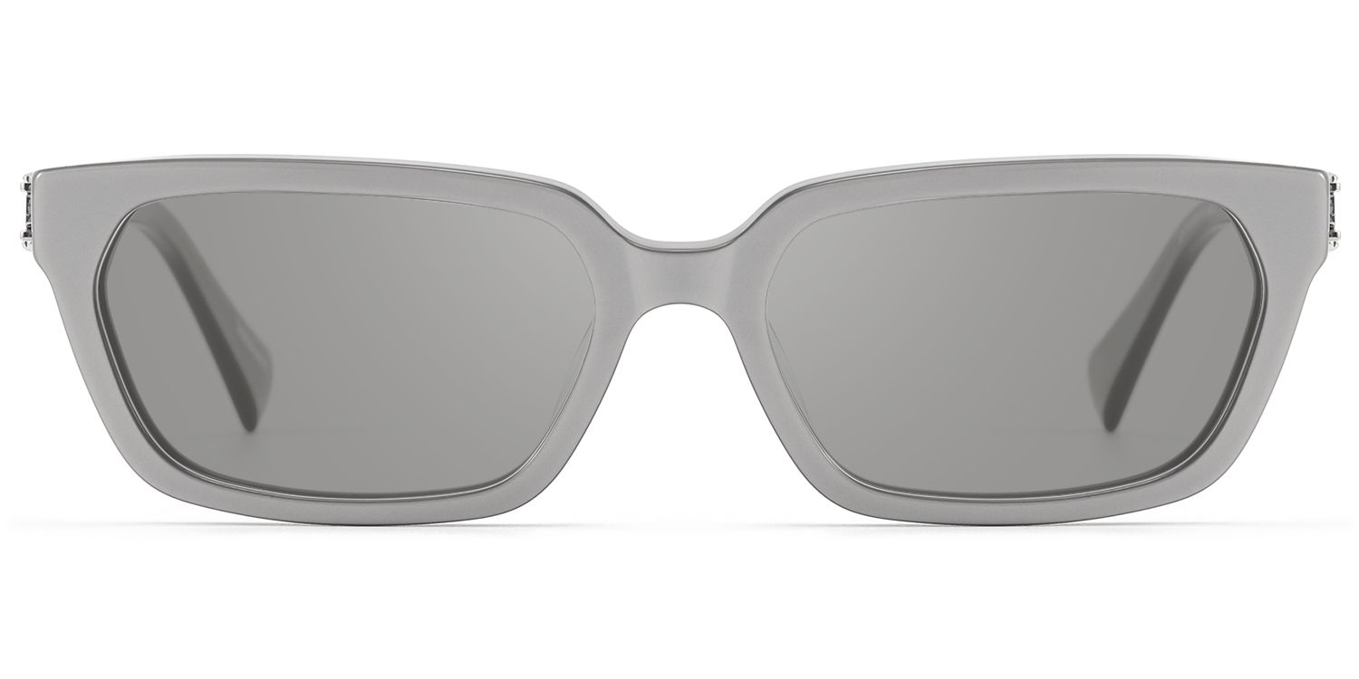 Frame Size of Scarpa - Pearlescent Silver Double Wire Sunglasses | Vooglam
