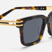 Anansi - Tortoise Rectangle Sunglasses | Vooglam Design Details