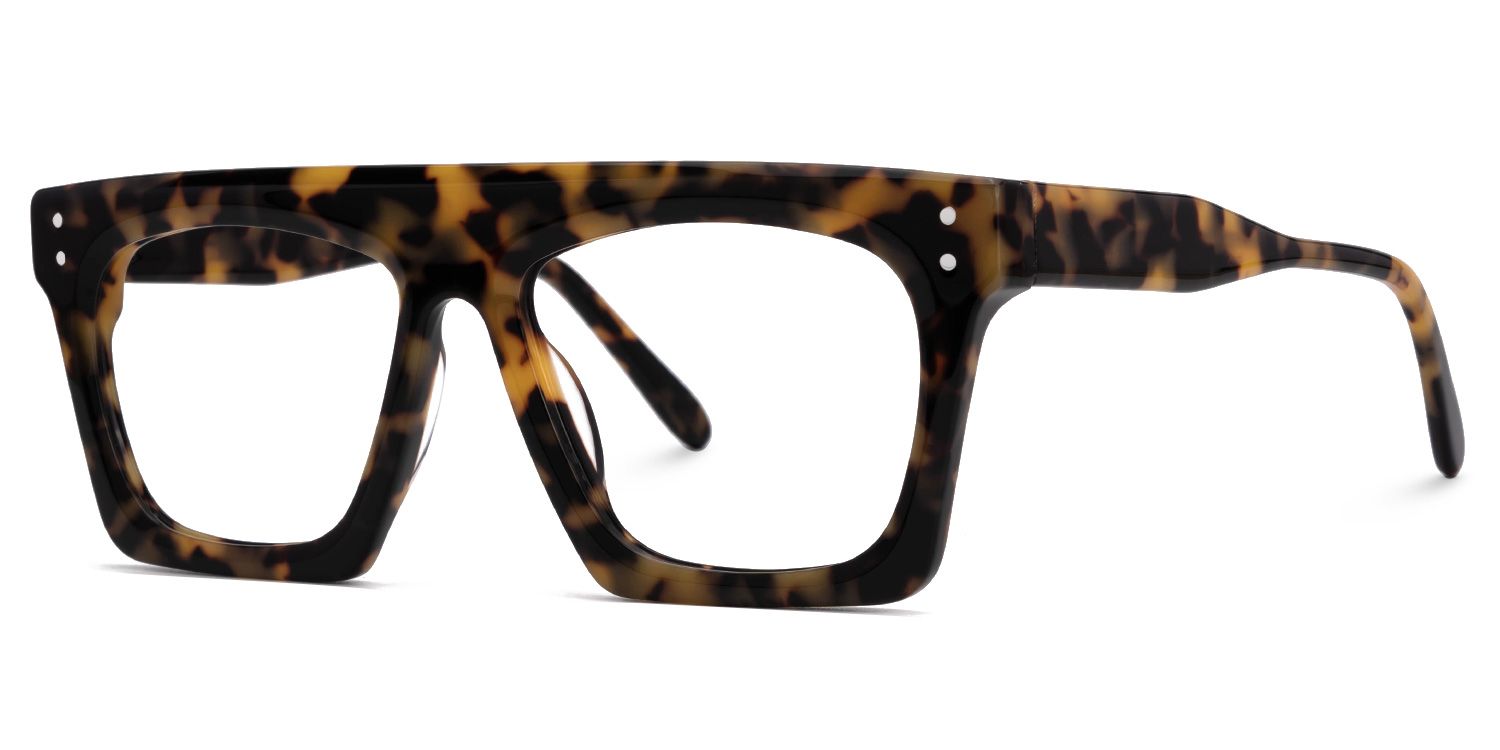 Fausta - Aviator Tortoise Eyeglasses | Vooglam Front View