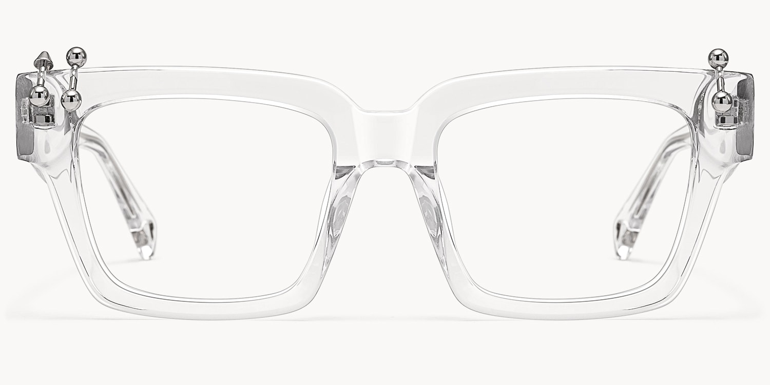 PIERCE - Square Transparent Eyeglasses