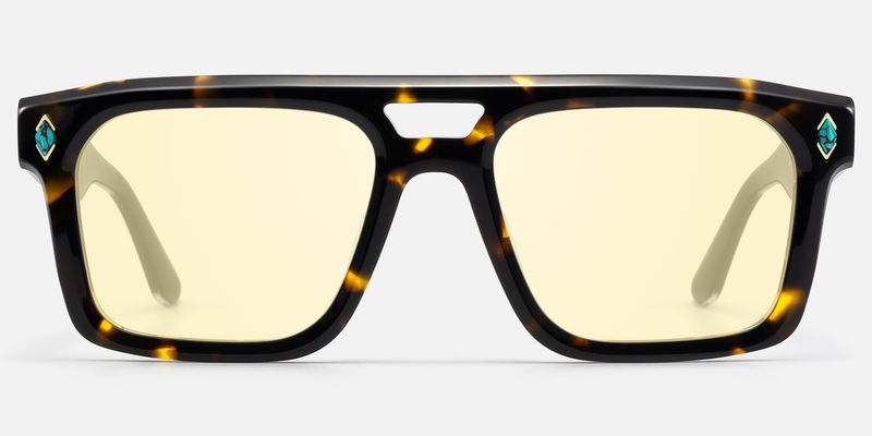 Bastion - Yellow Tint Tortoise Sunglasses | Vooglam