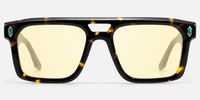Bastion - Yellow Tint Tortoise Sunglasses | Vooglam Angle View