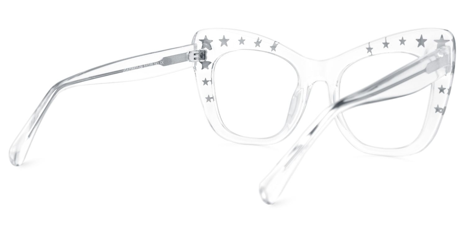 Adoracion - Butterfly Crystal Eyeglasses | Vooglam Side View